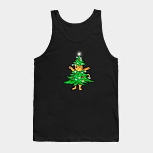 Funny Christmas Cat Tank Top